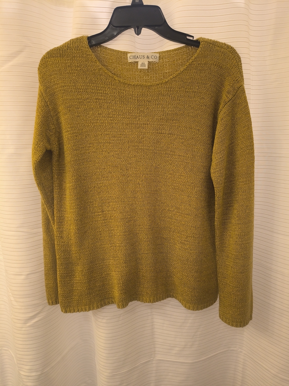 Chaus Olive-Toned Crewneck Sweater